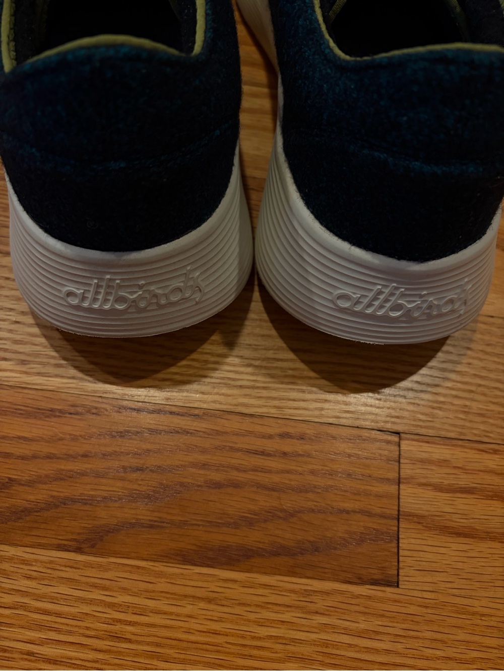Allbirds Wool Runners – Teal and Black Knit - Picture 3 of 5